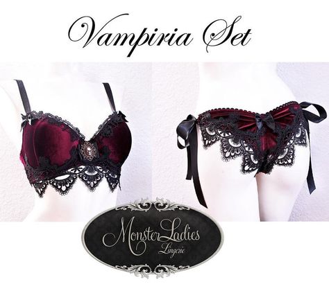 (96) MonsterLadies Goth Langere, Gothic Bra, Gothic Bras, Goth Bras, Gothic Bras And Panties, Gothic Lingerie, Cute Lingerie, Pretty Lingerie, Luxury Lingerie