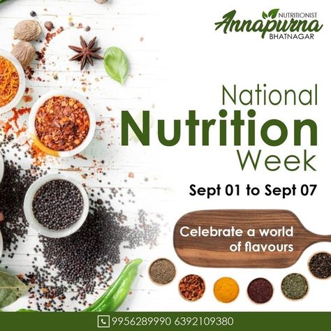 National Nutrition Week Poster, National Nutrition Week Creative Ads, National Nutrition Week, Nutritionist Dietitian, Healthy Benefits, A Healthy Lifestyle, Nutrition Advice, Online Workouts, Diet Plan