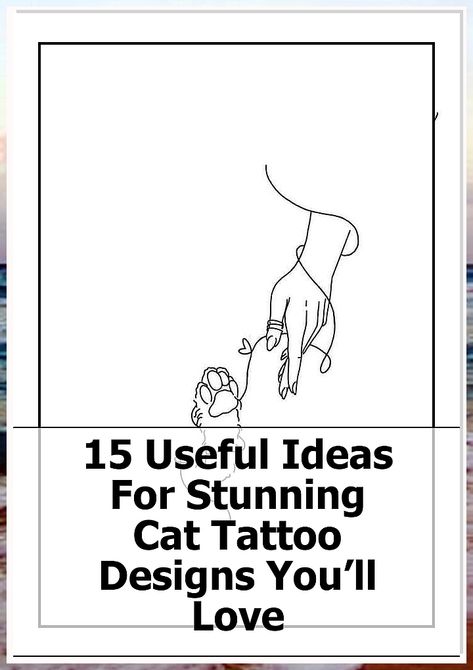 Discover 15 useful ideas for stunning cat tattoo designs you’ll love! Whether you're a cat lover or seeking unique body art, our curated collection showcases creative and beautiful cat tattoo inspirations. From minimalist outlines to intricate portraits, these designs cater to every style and personality. Unleash your creativity and find the perfect cat tattoo that reflects your passion for felines and makes a bold statement. Explore now! Useful Ideas, Cat Tattoo Designs, Cat Tattoo, Beautiful Cat, Cool Cats, Cat Lover, A Cat, Body Art, Feline