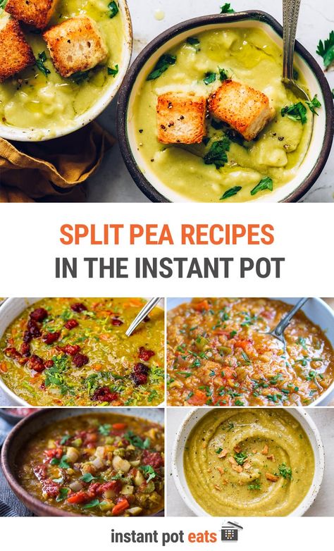 Green Split Peas Recipes Instant Pot, Instant Pot Pea Soup, Split Pea Recipes, Instant Pot Split Pea Soup, Instant Pot Split Pea, Weekday Recipes, Ham Hocks, Instant Pot Recipes Vegetarian, Vegan Instant Pot Recipes