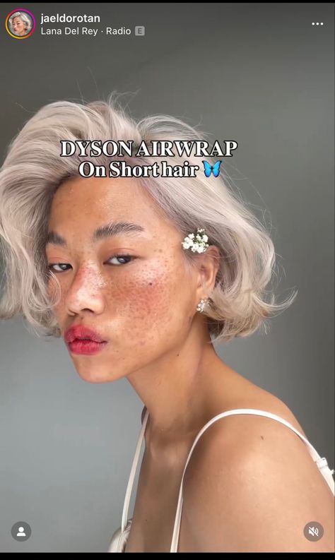 Airwrap Dyson Short Hair, Air Wrap Short Hair, Short Hair Dyson Airwrap, Dyson Short Hair, Airwrap Short Hair, Dyson Airwrap Hairstyles Short Hair, Dyson Air Wrap Short Hair, Short Hair Curls, Hair Rollers Tutorial