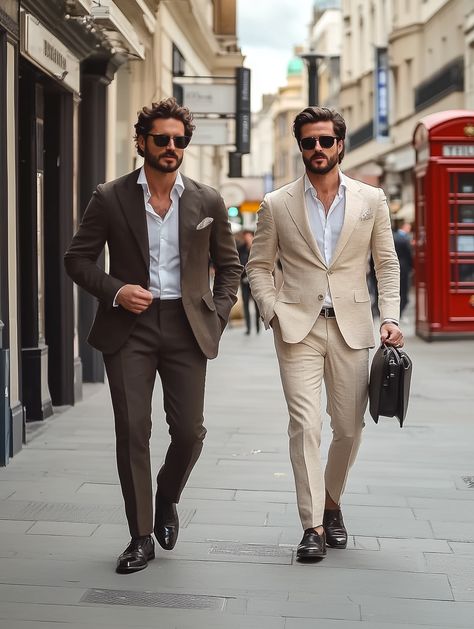 Double the style, double the impact. Whether you choose a rich chocolate brown or a crisp cream suit, you can't go wrong with these timeless looks. Walk the streets with confidence. 

Visit our website to explore our latest collection: https://suitcentury.com/category/suits-tuxedos

#SuitCentury #MensFashion #StreetStyle #ModernGentleman #EffortlessElegance #SharpStyle #tuxedo Cream Suit, Timeless Looks, Modern Gentleman, Suit Style, Tuxedos, Style Blog, Chocolate Brown, The Streets, Fashion Blog