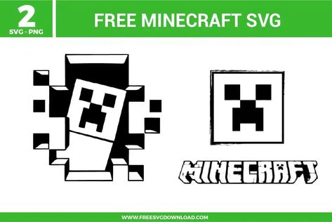 Minecraft Free SVG Files | Free SVG Download Minecraft Cricut, Minecraft Svg, Summer Tv Shows, Minecraft Logo, Disney Easter, Family Flowers, Free Svg Files, Minecraft Designs, Free Svg Cut Files