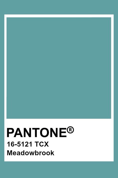 Meadowbrook Meadowbrook Color, Teal Pantone, Pantone Tcx, Pantone Green, Pantone Color Chart, Pantone Swatches, Pantone Palette, Pantone Colour Palettes, Pantone Colors