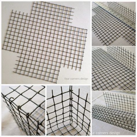 D.I.Y. Haz un estupendo cesto de alambre | Decorar tu casa es facilisimo.com Chicken Wire Diy, وابي سابي, Chicken Wire Crafts, Wire Diy, Diy Storage Boxes, Hemma Diy, Easter Basket Diy, Creation Deco, Diy Basket