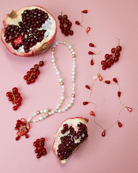 ARGI DANELI ™️ on Instagram: “As you requested, some pieces from WE ARE THE SEEDs Collection is now on SALE✨ {limited time only} Available now at www.ARGIDANELI.com…” Valentine Necklace, Pomegranate Necklace, Pomegranate Jewelry, Jewelry Photoshoot, Storing Cookies, Pomegranate Seeds, Valentines Necklace, Simplistic Tattoos, Jewelry Photography