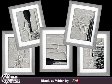 The Sims Resource - Black vs White Black Vs White, Los Sims, Sims Hair, Black And White Shorts, Cc Sims, Decor Buy, Black And White Posters, Ts4 Cc, Sims 4 Cc