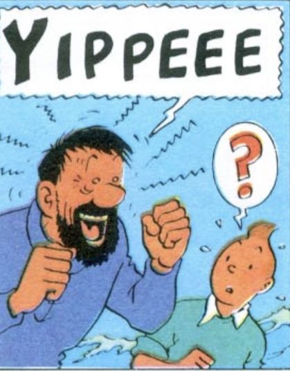 Tintin Fanart, Tintin Movie, Pretty Backrounds, Captain Haddock, Adventures Of Tintin, Notebook Drawing, Making Stickers, Tin Tin, Thought Bubbles