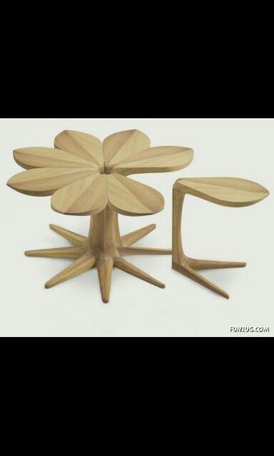 Biomimicry Creative Tables, Unique Chair, Diy Coffee Table, Diy Coffee, Hand Crafted Furniture, Table Flowers, Unique Furniture, Decoration Design, Wood Design