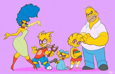 Kunstjournal Inspiration, Simpsons Drawings, Simpsons Art, Cute Art Styles, Funky Art, Cute Doodles, The Simpsons, Cartoon Art Styles, Character Drawing