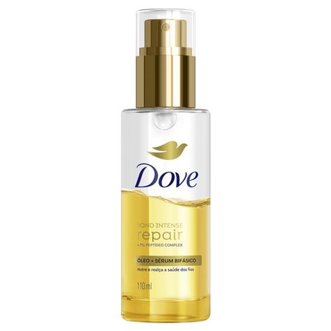 Óleo e Sérum Capilar Bifásico Dove Bond Intense Repair 110ml - Drogarias Pacheco Dove Hair Care, Bleached Hair Repair, Bright Hair, Short Wavy Hair, Beauty Saloon, Hair Repair, Facial Skin Care, Facial Care, Hair Oil