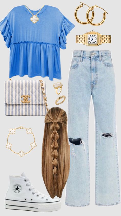 Cute Trending Outfits, Cute Fall Outfits For Church, Summer School Outfits Aesthetic, What To Wear To Graduation Ceremony, What To Wear To Church In Summer, 80 Degree Weather Outfits Summer, Everyday Outfits Jeans, What To Wear For Picture Day, Cute Summer Church Outfits