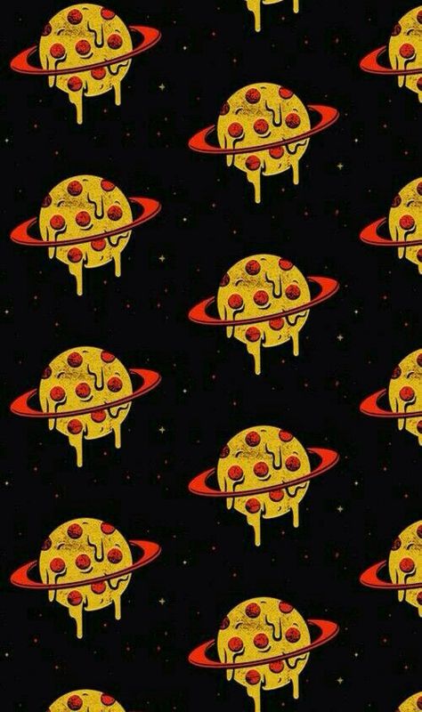 Space Pizza, Pizza Wallpaper, Pizza Art, Pizza Planet, Tumblr Backgrounds, Art Tumblr, 로고 디자인, Iphone Background, Ipad Pro