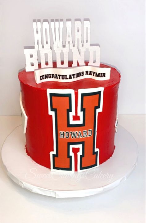 College Bound Cake. Howard University Cake. College Bound cake. Trunk Party. Howard Graduation Party, Howard University Graduation Party, College Bound Party Ideas, College Cake Ideas, Trunk Party Ideas College, Cake University, Graduation Party Planner, College Cake, College Graduation Cakes