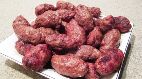 Cevapi - Croatian Sausages Paleo Menu, Beef Ground, Sausage Recipe, Paleo Beef, Croatian Recipes, Ground Lamb, Pepper Salt, Primal Paleo, Ground Pepper