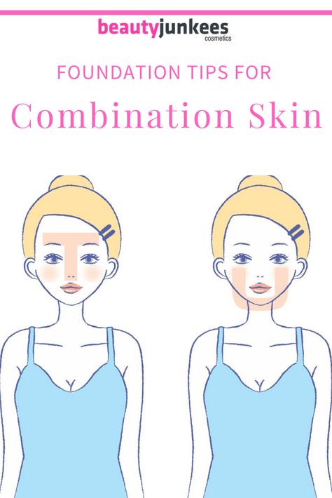 Combination Skin Foundation, Makeup For Combination Skin, Skin Care Combination Skin, Tips For Combination Skin, Foundation Application Tutorial, Foundation Hacks, Best Foundation For Combination Skin, Flawless Foundation Application, Skincare Advice