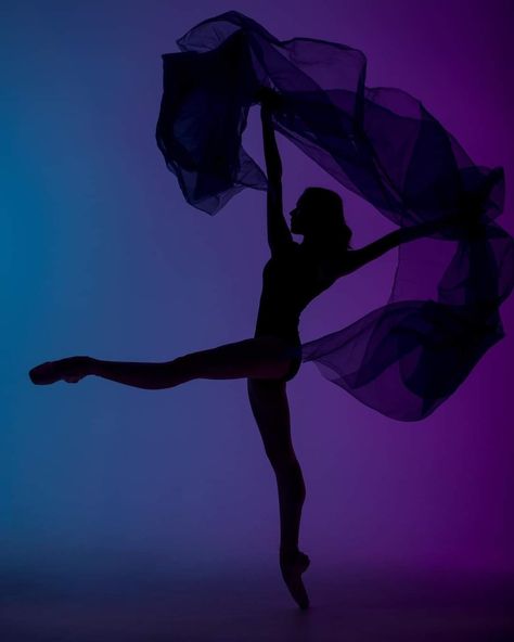 Dance Aethstetic, Purple Dance Aesthetic, Teachers Photoshoot, Disney Characters Female, Fabric Photoshoot, Modern Dance Photography, Dancer Aesthetic, Profile Photography, Dance Silhouette