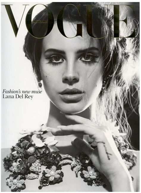 Vouge Lana Del Rey Fan, Vogue Magazine Covers, Magazine Vogue, Fashion Magazine Cover, Fashion Cover, Vogue Covers, Lana Del Ray, Vogue Australia, A Star Is Born