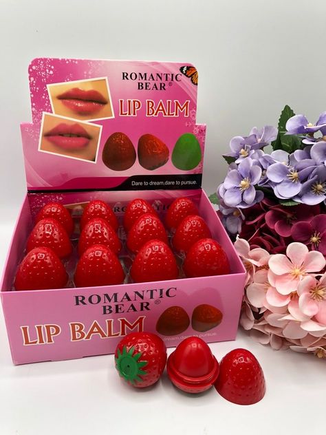 Romantic Bear, Balzam Na Pery, Alat Makeup, Strawberry Shortcake Party, Бисер Twin, Lip Balm Collection, Lip Gloss Collection, Gloss À Lèvres, Beauty Products Drugstore