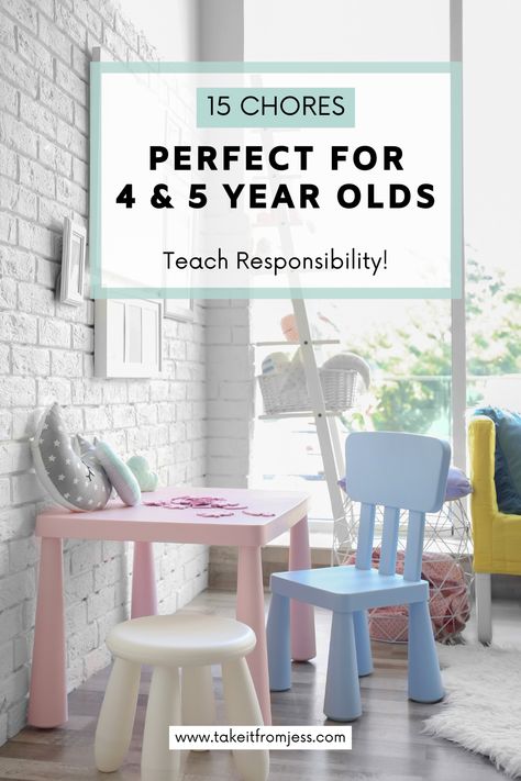 Looking for ways to engage your young kids in meaningful tasks? Explore this list of age-appropriate chores for 4 and 5-year-olds and nurture their independence. List Of Chores, Managing Expectations, Importance Of Play, Teaching Responsibility, Parent Advice, Age Appropriate Chores, Chore List, Homeschool Kids, Chore Chart Kids