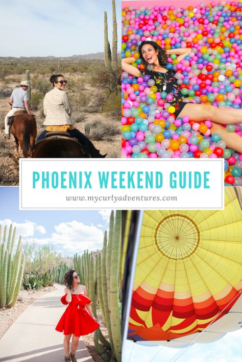 A Weekend In Phoenix, Arizona - My Curly Adventures Phoenix Things To Do, Phoenix Travel, Arizona Adventure, Arizona Road Trip, Desert Life, Usa Travel Guide, Arizona Travel, United States Travel, Air Balloons