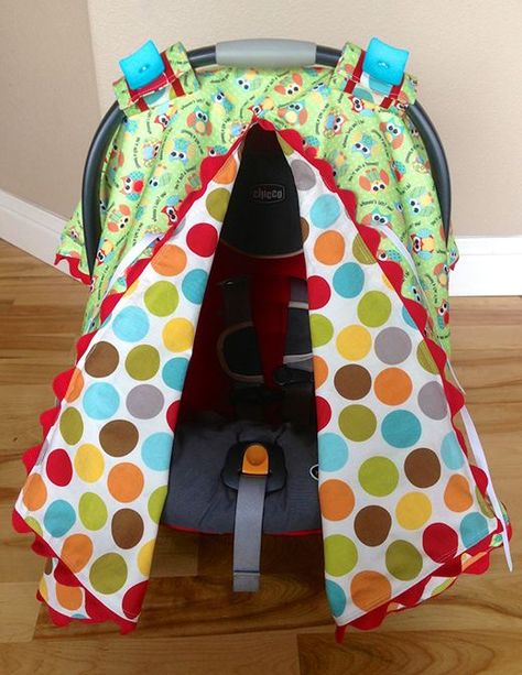 Carseat Canopy Diy Gifts To Make, Diy Bebe, Diy Baby Gifts, Infant Car Seat Cover, Baby Car Seat, Carseat Canopy, Baby Sewing Projects, Baby Projects, Baby Diy