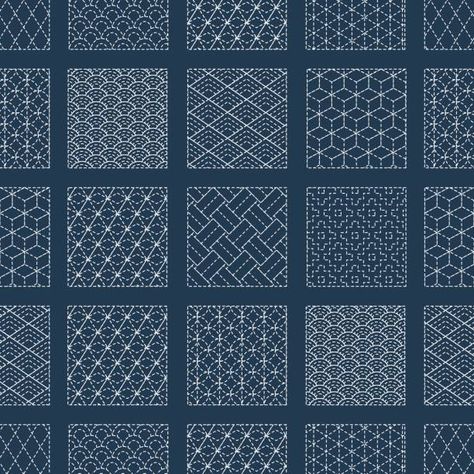 840+ Sashiko Stock Illustrations, Royalty-Free Vector Graphics & Clip Art - iStock | Sashiko stitching, Japanese sashiko, Sashiko mending Shashiko Embroidery Patterns Free, Sashiko Jeans, Boro Stitching, Sashiko Pattern, Pola Bordir, Sashiko Embroidery, Pola Sulam, Embroidery Vector, Japanese Embroidery