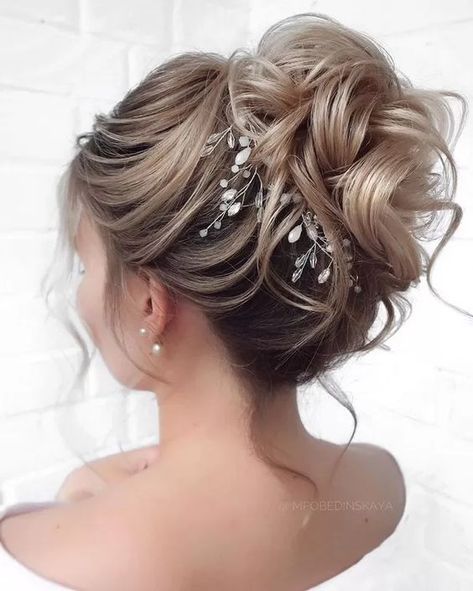 High Updo Wedding, High Bun Wedding Hairstyles, High Bun Wedding, Bride Hairstyles For Long Hair, High Updo, Wedding Bun, Wedding Bun Hairstyles, Wedding Hair Up, Updo Wedding