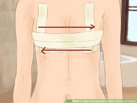 3 Ways to Tape Your Breasts to Make Them Look Bigger - wikiHow Surrounded By Women, Bras For Backless Dresses, Bra Tape, Bra Hacks, Dress Bra, Summer Outfits Women, Curvy Fashion, Women Lingerie, Pretty Outfits