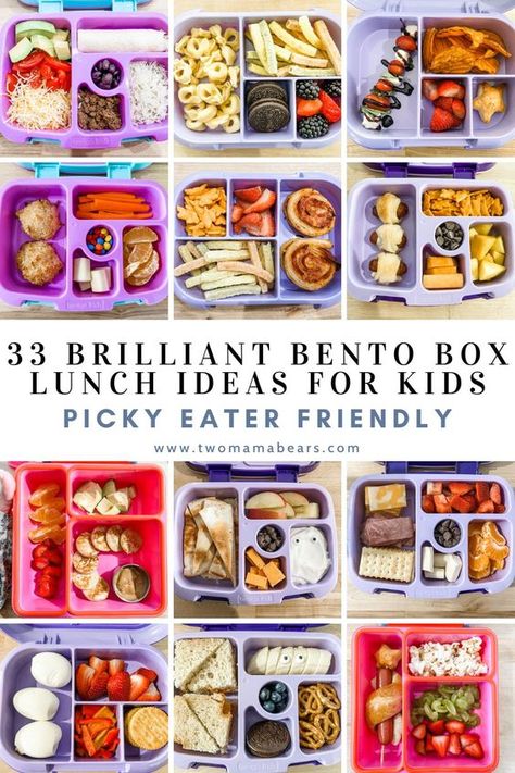 62 Brilliant Bento Box Lunch Ideas for Kids (Picky Eater Friendly) #kidslunch #lunchboxideas #schoollunch #lunchtime #kidapproved #healthylunch #easylunch #funlunch #toddlerlunch #preschoollunch #bentobox #lunchinspiration #lunchgoals #creativelunch #nutritiouslunch #allergyfriendlylunch #vegetarianlunch #veganlunch #plantbasedlunch #glutenfree #dairyfree #zerowastelunch Bentgo Box, Bento Box Lunch Ideas, Box Lunch Ideas, Easy Lunches For Kids, Kids Lunch Box Meals, Kindergarten Lunch, Kids Packed Lunch, Preschool Lunch, Lunch Ideas For Kids