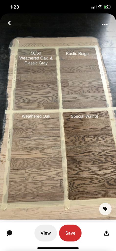 Red Oak Hardwood Floors Stains, Stain On Red Oak, Oak Floor Kitchen, Hardwood Floor Stain Colors, Floor Stain Colors, Weathered Oak Stain, Red Oak Hardwood Floors, Red Oak Stain, Refinish Wood Floors