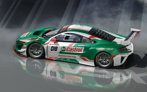 Honda And Castrol Rekindle Endurance Racing Ties With NSX GT3 | Carscoops Rally Livery, New Nsx, Livery Car, Gt3 Racing, Clio Rs, Repsol Honda, Gt Racing, Car Livery, Forza Horizon 5