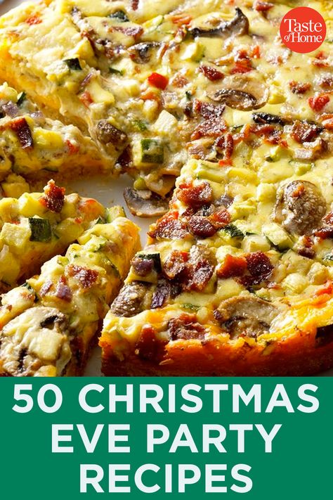 Christmas Eve Appetizers, Christmas Eve Meal, Christmas Potluck, Christmas Dinner Recipes, Christmas Eve Party, Christmas Brunch Recipes, Christmas Buffet, Holiday Appetizers Recipes, Christmas Recipes Appetizers