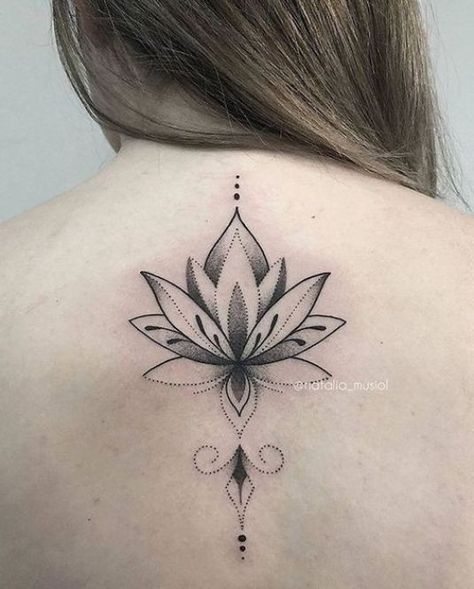 Back Lotus Tattoo, Lotus Tattoo Ideas For Women, Tattoo Ideas Female Baddie, Chest Tattoo Lettering, Lotusblume Tattoo, Lotus Mandala Tattoo, Lotus Tattoo Design, Girl Arm Tattoos, Cool Chest Tattoos