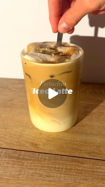 Bruno’s Homecafé on Instagram: "Pistachio Iced Latte 🤎☕️ Recipe👇🏽
.
Recipe:
- add to your blender:
* pistachio nuts 
* 200 ml of your milk of choice
* optionally 1 tbsp of condensed milk to make it sweeter
- blend for 2-3 cycles and then strain the pistachio milk
- add ice to your final glass
- pour in your pistachio milk 
- add a double shot of espresso
.
That’s it. Enjoy! 😁" Iced Latte Recipe, Pistachio Milk, Ice Latte, Shot Of Espresso, Iced Coffee At Home, Pistachios Nuts, Double Shot, Latte Recipe, Iced Latte