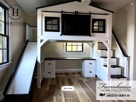 Two Loft Beds In One Room Floating, Space Saving Beds Loft, Rock Wall Loft Bed, Kids Loft Bed Ideas Boys, Built In Bunk Beds With Stairs, Diy Bunk Beds For Small Spaces, Bunk Stairs, Loft Bed For Small Rooms, Loft Bed Adult