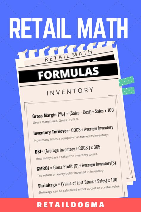 A cheat sheet for the most common retail math formulas used in retail. Business Math Formulas, Business Math, Math Cheat Sheet, Financial Intelligence, Excel Tricks, Consumer Math, Free Lightroom Presets Portraits, Math Questions, Math Formulas