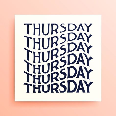 Thursday by Fran Velasco (@efless) on Instagram Thursday Typography, 50 Words, Pink Things, Artist Community, Work Inspiration, Typography Letters, Lunch Time, Teaching Materials, Instagram Inspo