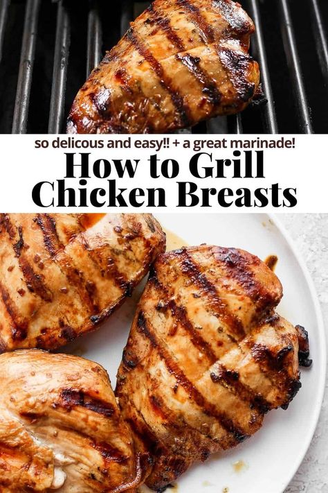 Southern Grilled Chicken, Basic Grilled Chicken Marinade, How To Season Grilled Chicken, Cooking Chicken On The Grill, Plain Grilled Chicken, How To Bbq Chicken On The Grill, How To Cook Chicken On The Grill, How To Grill Chicken In The Oven, How To Grill Chicken On Gas Grill