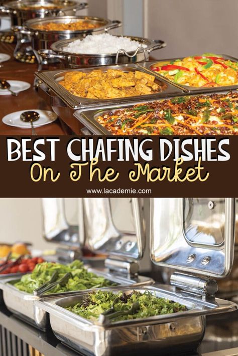 Buffet Food Warmer, How To Serve Food At A Party, Buffet Catering Ideas, Buffet Warmer Ideas, Chaffing Dishes Buffet Food, Gold Chafing Dishes, Chaffing Dish Recipes, Chafing Dishes Ideas, Chafing Dish Recipes