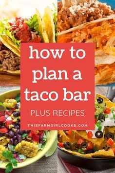 Tacobar Party, Bar Menu Ideas, Bar Checklist, Taco Bar Recipes, Taco Bar Menu, Taco Bar Buffet, Mexican Party Food, Taco Bar Party, Party Food Bars