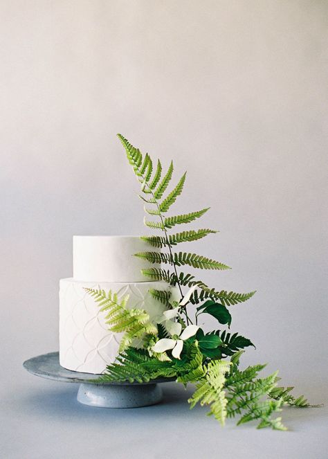 Viva Vanilla, Botanical Wedding Cake, Cakes Floral, Studio Mondine, Cake Florals, Fern Wedding, Green Wedding Cake, Annapolis Wedding, Fondant Wedding Cakes