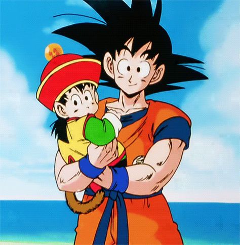 Goku and Gohan! ♥ cute!! Goku And Gohan, Goku And Chichi, Dragon Ball Z Shirt, Son Gohan, Dragon Balls, Dragon Ball Super Manga, Dragon Ball Artwork, Dragon Ball Gt, Anime Dragon Ball Super