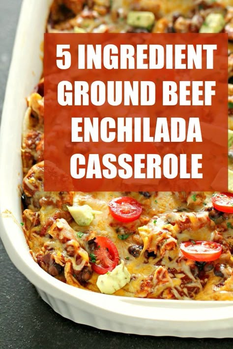 Ground Beef Enchilada Casserole, Carbs Meals, Casserole Enchilada, Enchiladas Casserole, Mexican Casseroles, Beef Enchilada Casserole, Casserole Beef, Hamburger Meals, Ground Beef Enchiladas