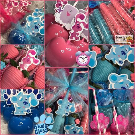 Blues Clues And Magenta Gender Reveal, Blue Clues Gender Reveal, Blues Clues Baby Shower Ideas, Blues Clues Gender Reveal Ideas, Blue Clues Birthday Party Ideas, Blues Clues Birthday Party Decoration, Blues Clues Birthday Party, Unique Gender Reveal Party Ideas, Blue Clues