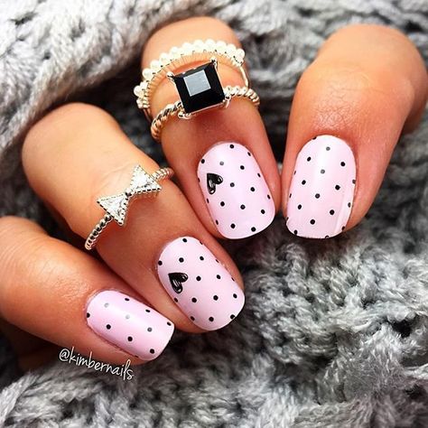 Valentine Nail, Unghie Nail Art, Valentine Nail Art, Valentine Nails, Nail Designs Valentines, Dots Nails, Diy Valentine, Super Nails, Trendy Nail Art