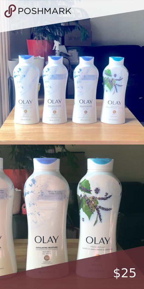 Olay body wash bundle Olay Body Wash, B Complex, Sea Salt, Body Wash, Shampoo Bottle, Salt, Lavender, Moisturizer, Bundles