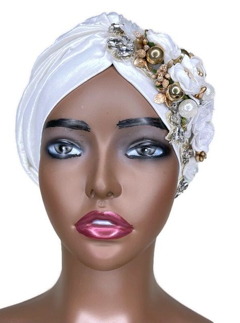 Excited to share the latest addition to my #etsy shop: Floral fashion turban for women | Mother’s Day gift| alopecia cap| chemo gift| party wear https://etsy.me/40a0shY #wedding #easter #formalevent #recycledpolyester #white #fauxpearl #womenturban #giftformom #wedding White Turban, Turban For Women, Fashion Turban, Chemo Gifts, Head Wear, Floral Fashion, Turbans, Head Covering, Formal Event