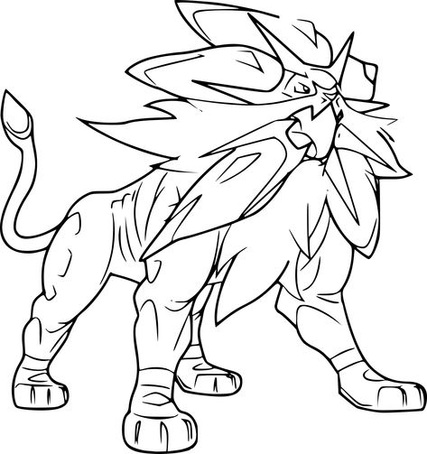 Pokemon Lunala, Pokémon Colouring, Pokemon Solgaleo, Sun Pokemon, Pokemon Drawing, Solgaleo Pokemon, Moon Coloring Pages, Pokemon Charizard, Drawing Sheet