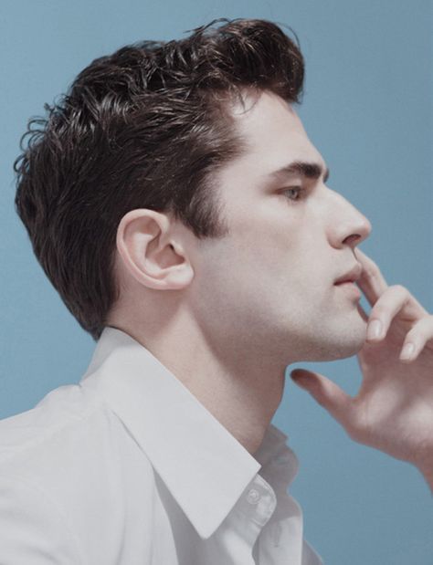 Sean O'Pry Plays with Minimalism for Elle Man Mexico's Cover Story Sean O'pry, 얼굴 드로잉, 얼굴 그리기, 사진 촬영 포즈, Face Reference, Body Reference, Side Profile, Male Poses, Face Men